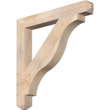 Ekena Millwork Funston Craftsman Smooth Bracket, Douglas Fir, 5 1/2"W x 46"D x 46"H BKT06X46X46FST04SDF
